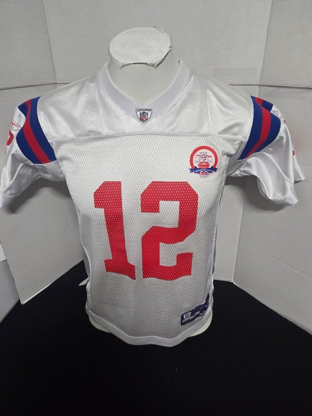 Tom Brady #12 New England Patriots Reebok NFL Equipment Youth Jersey L (14–16) A